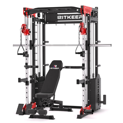 PMAX 5600 Home Gym Smith Machine - Integrated Weight System