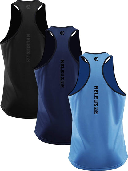 Men'S 3 Pack Running Tank Top Dry Fit Y-Back Athletic Workout Tank Tops