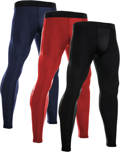 Men'S Compression Pants Athletic Base Layer Tights Leggings for Workout Running Sport Gym Yoga