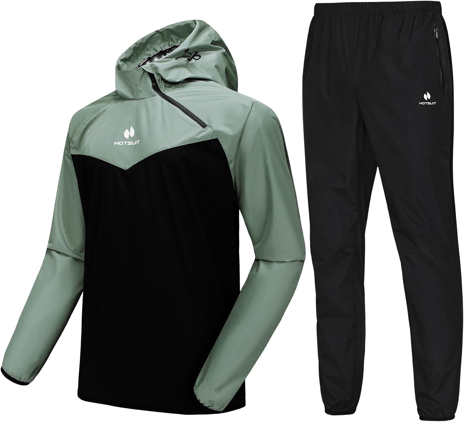 Sauna Suit for Men Sweat Sauna Jacket Pant Gym Workout Sweat Suits