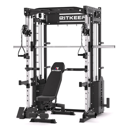 PMAX 5600 Home Gym Smith Machine - Integrated Weight System