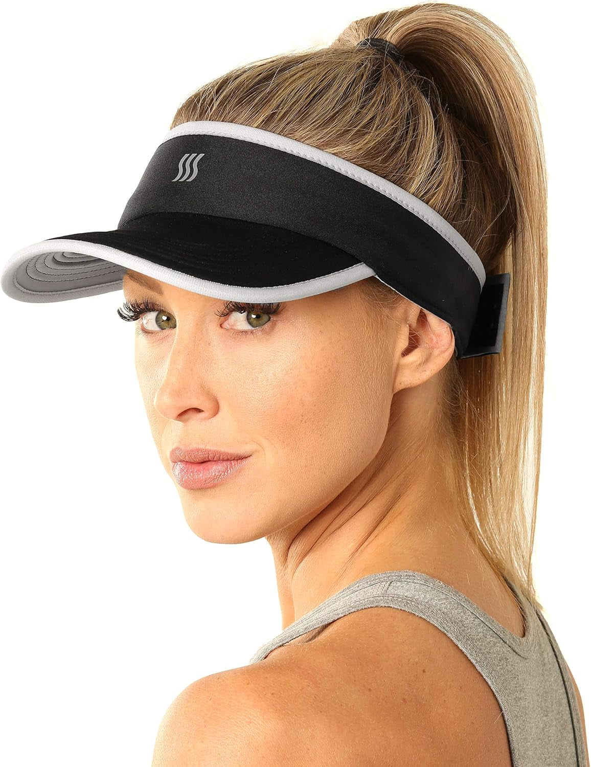 Sport Visor for Women. Sweat‑Wicking Visor for Running, Pickleball, Tennis & Golf. Lightweight & Adjustable Fit