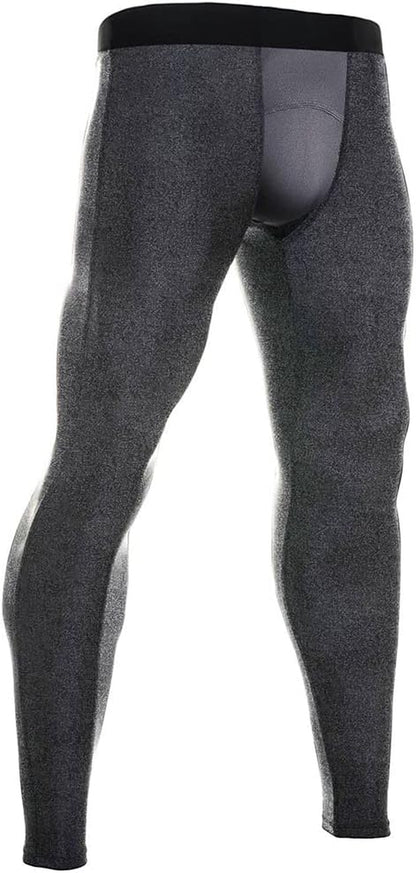 Men'S Compression Pants Athletic Base Layer Tights Leggings for Workout Running Sport Gym Yoga