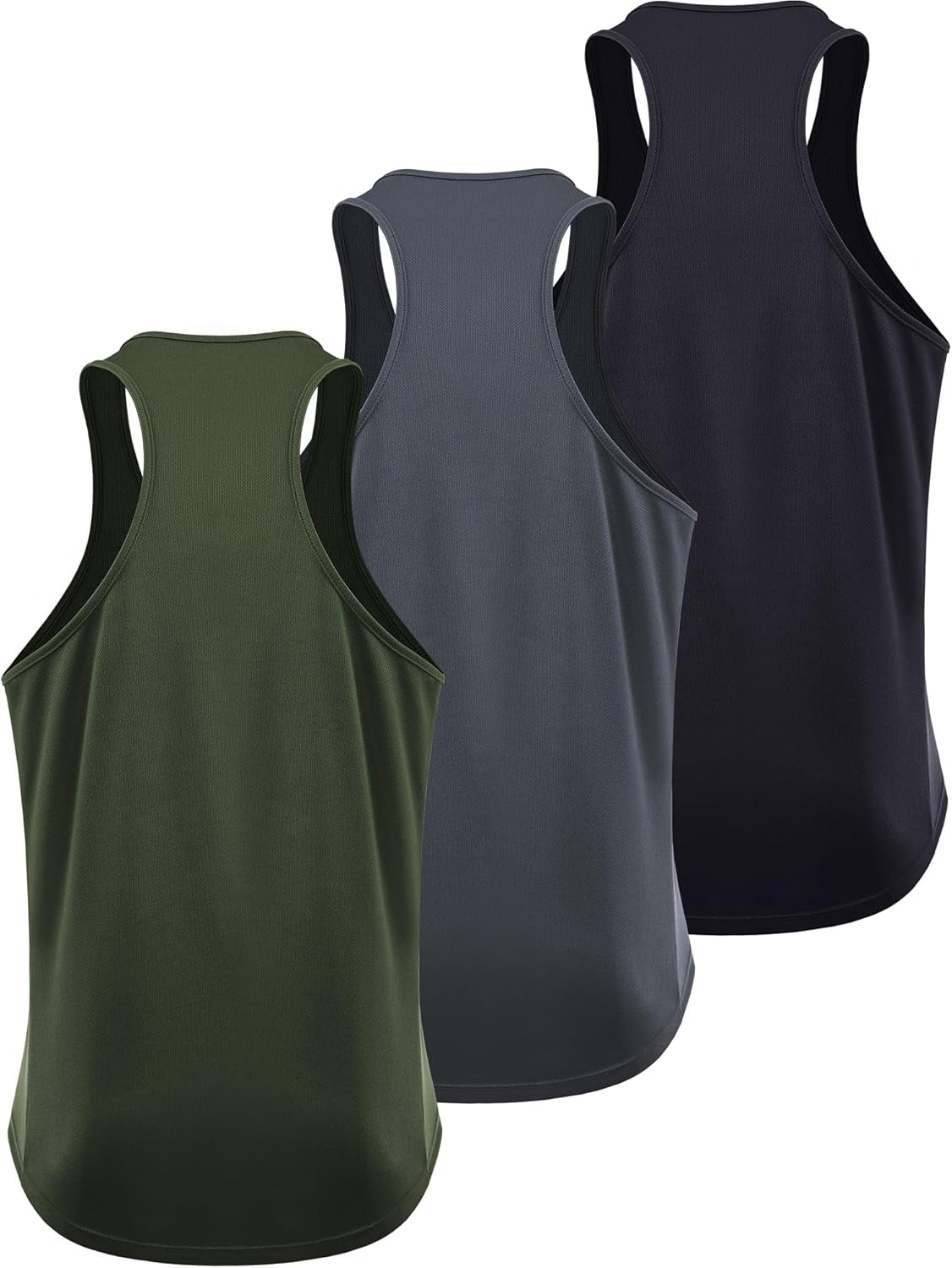 Men'S 3 Pack Running Tank Top Dry Fit Y-Back Athletic Workout Tank Tops