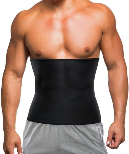 Waist Trimmer for Men Weight Loss,Stomach Trainer Sweat Workout Shaper,Neoprene-Free Slimming Sauna Belt