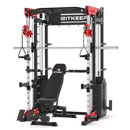 PMAX 5600 Home Gym Smith Machine - Integrated Weight System