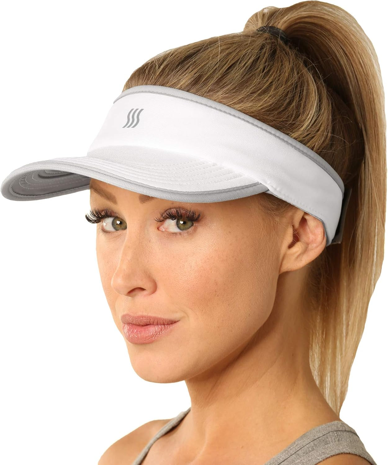 Sport Visor for Women. Sweat‑Wicking Visor for Running, Pickleball, Tennis & Golf. Lightweight & Adjustable Fit