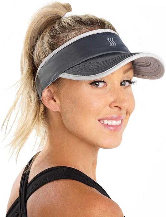 Sport Visor for Women. Sweat‑Wicking Visor for Running, Pickleball, Tennis & Golf. Lightweight & Adjustable Fit