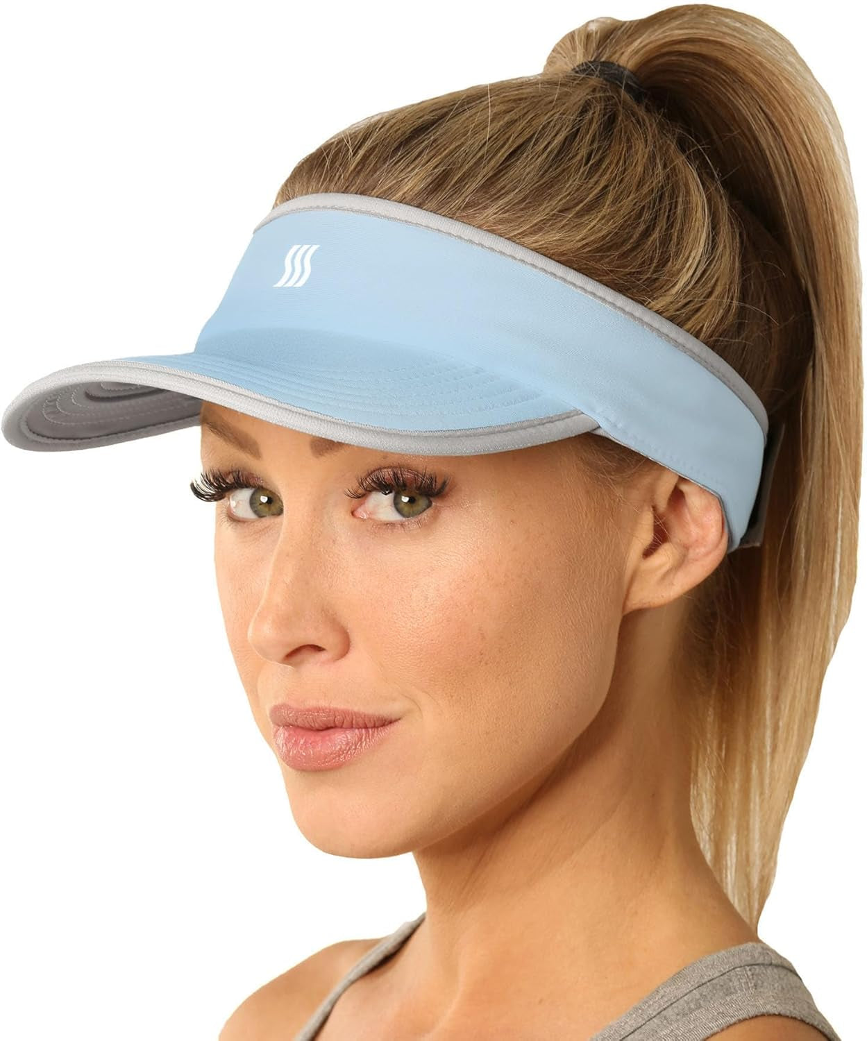 Sport Visor for Women. Sweat‑Wicking Visor for Running, Pickleball, Tennis & Golf. Lightweight & Adjustable Fit