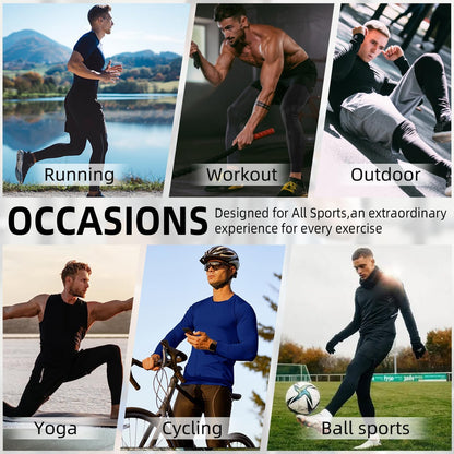 Men'S Compression Pants Athletic Base Layer Tights Leggings for Workout Running Sport Gym Yoga