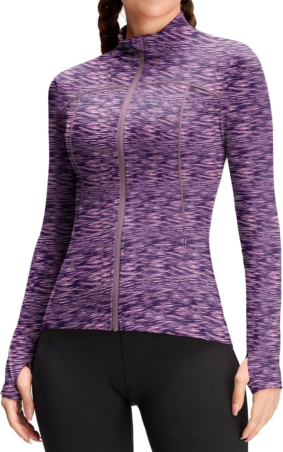 Womens Running Jackets Athletic Workout Scrub Jacket Track Full Zip up Gym for Women Yoga Top