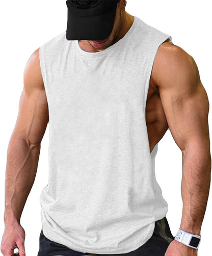 Men Workout Tank Top 2 Pack Gym Bodybuilding Sleeveless Muscle T Shirts