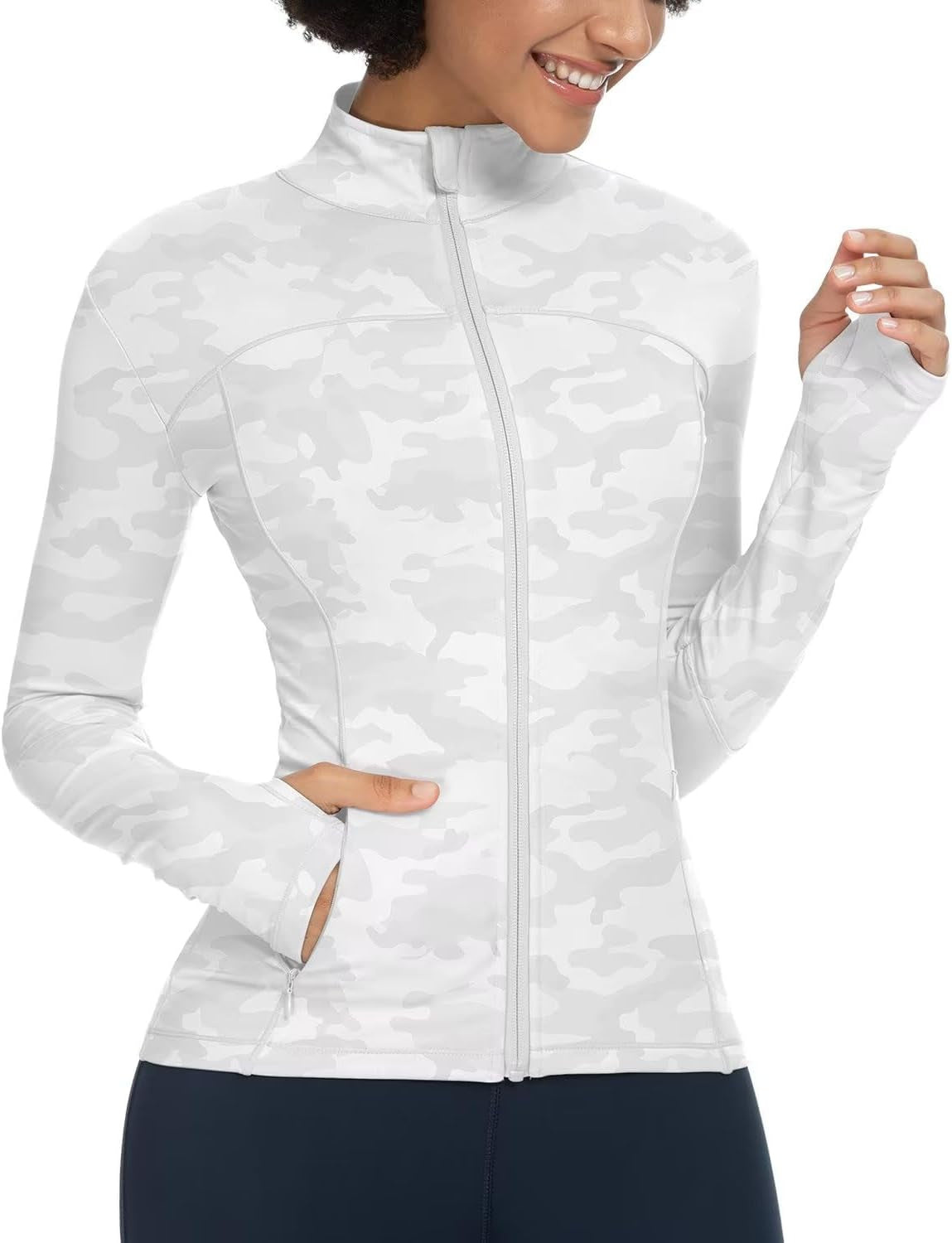 Womens Running Jackets Athletic Workout Scrub Jacket Track Full Zip up Gym for Women Yoga Top