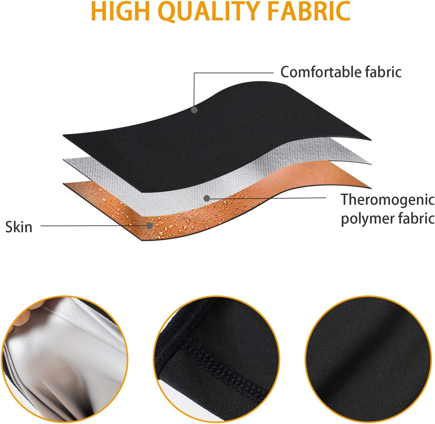 Waist Trimmer for Men Weight Loss,Stomach Trainer Sweat Workout Shaper,Neoprene-Free Slimming Sauna Belt