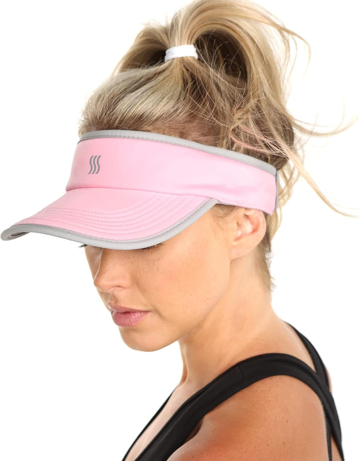 Sport Visor for Women. Sweat‑Wicking Visor for Running, Pickleball, Tennis & Golf. Lightweight & Adjustable Fit