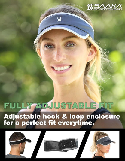 Sport Visor for Women. Sweat‑Wicking Visor for Running, Pickleball, Tennis & Golf. Lightweight & Adjustable Fit