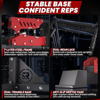 PMAX 5600 Home Gym Smith Machine - Integrated Weight System